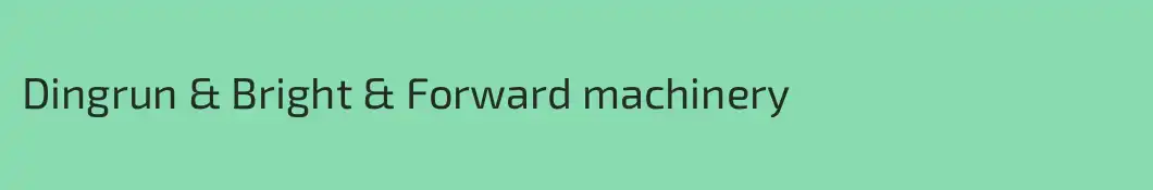 Dingrun & Bright & Forward machinery